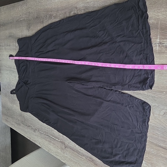 Torrid Challis Culotte Jumpsuit Black Sleeveless Jersey Knit Size 3 3X - Picture 5 of 9